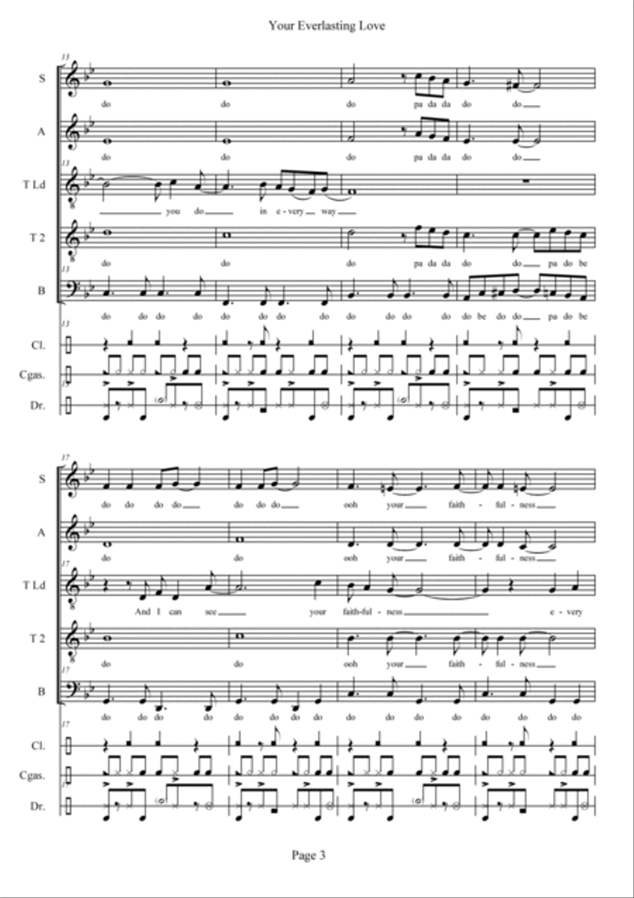 Your Everlasting Love Your Everlasting Love Divisi scores gallery preview page 3