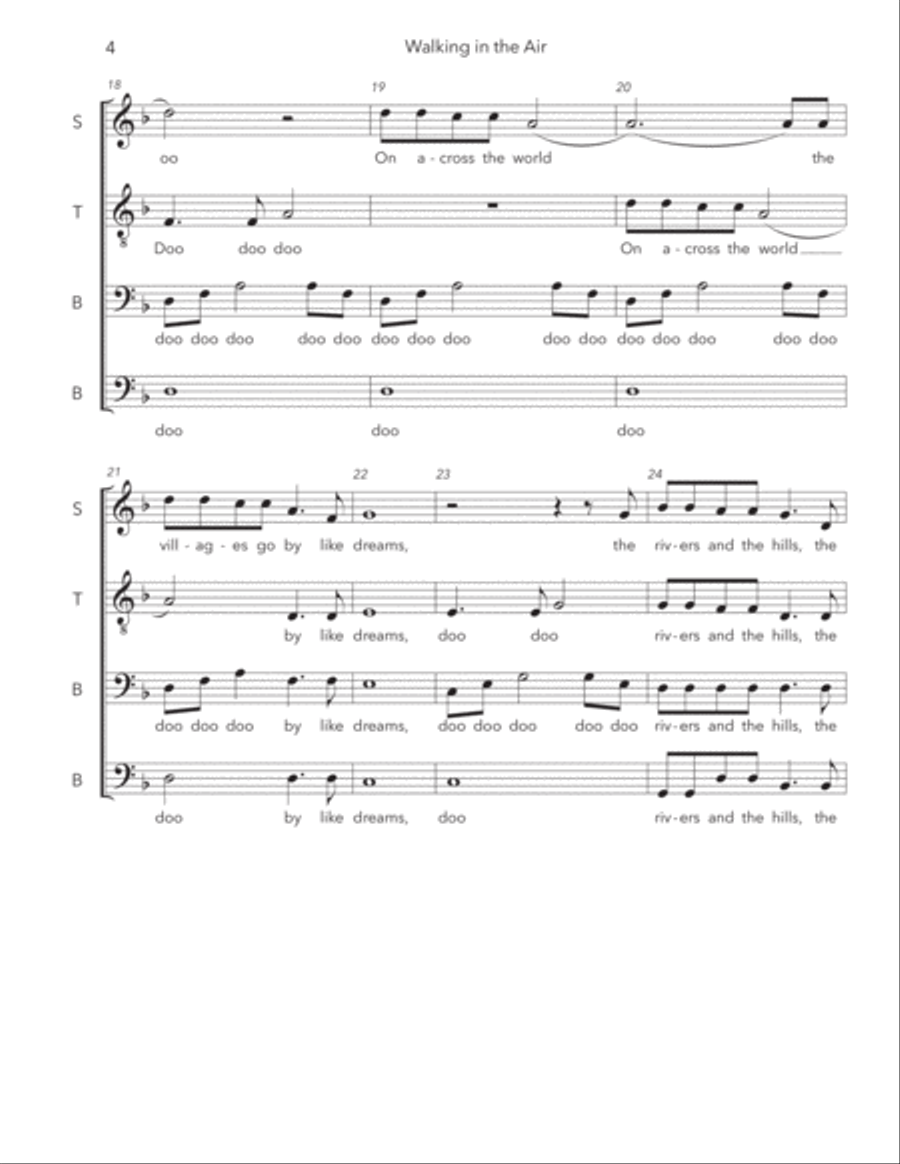 Walking In The Air Walking In The Air 4-Part scores gallery preview page 4