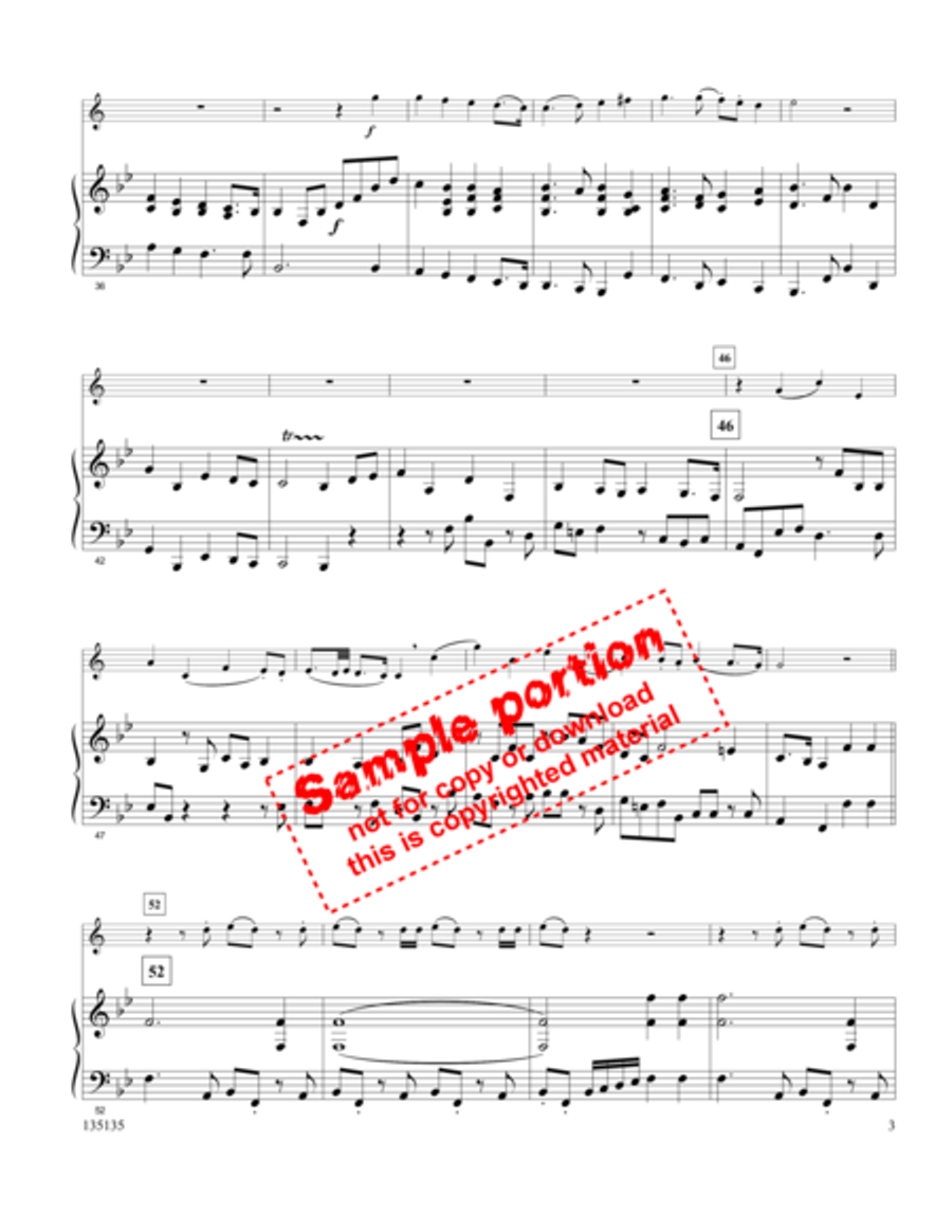 Hallelujah Chorus Flute scores gallery preview page 4