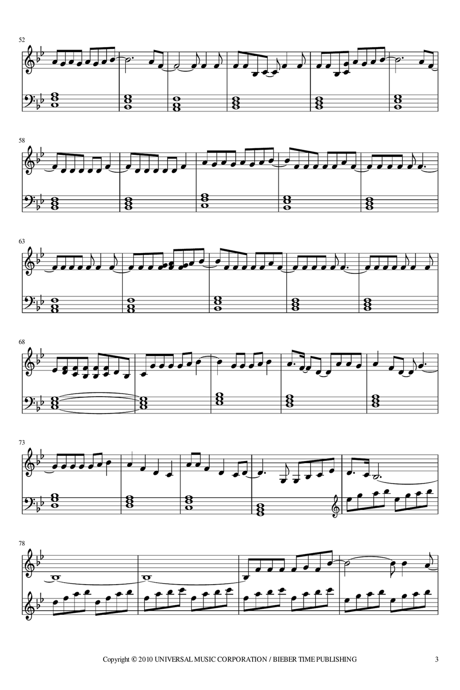 Somebody To Love (remix) Piano Solo scores gallery preview page 3