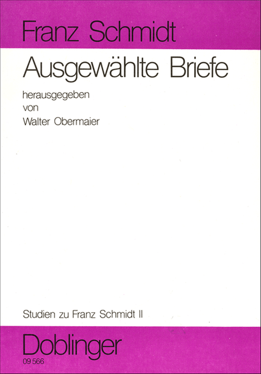 Ausgewahlte Briefe (Franz Schmidt) Collection / Songbook scores gallery preview page 1