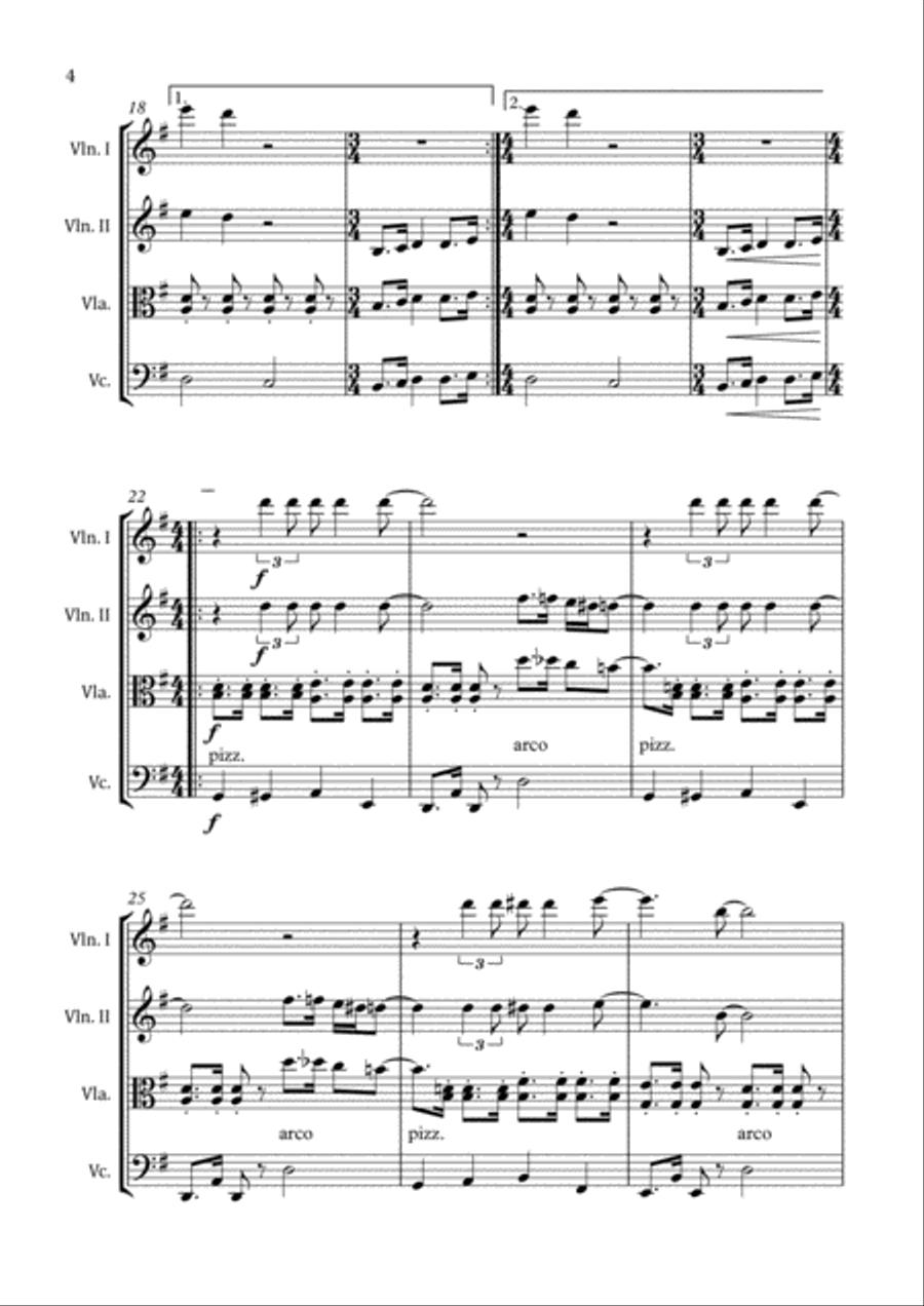All You Need Is Love String Quartet scores gallery preview page 6