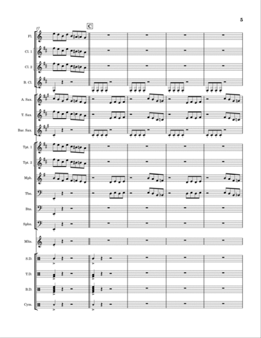 Seek & Destroy Marching Band scores gallery preview page 5