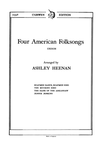 Four American Folksongs  Sheet Music