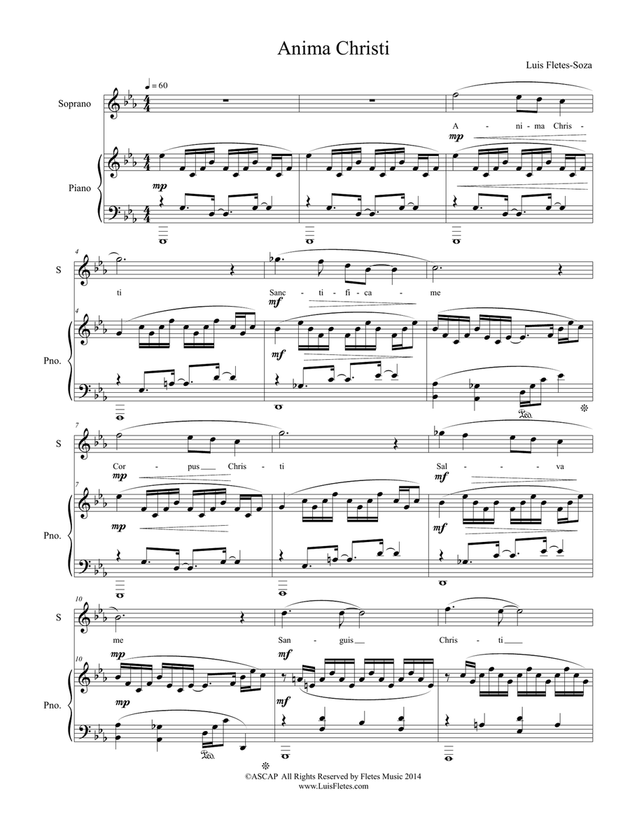 Anima Christi Anima Christi Voice scores gallery preview page 1