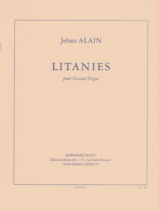 Book cover for Litanies For Organ