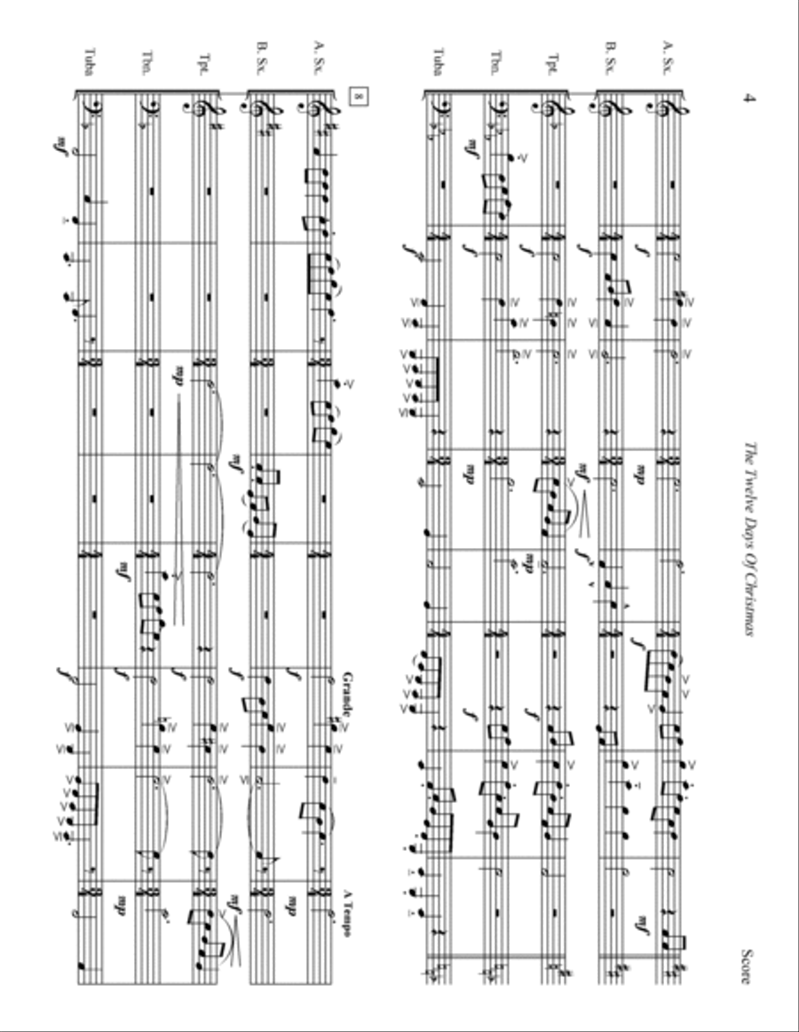 The Twelve Days Of Christmas Small Ensemble scores gallery preview page 4