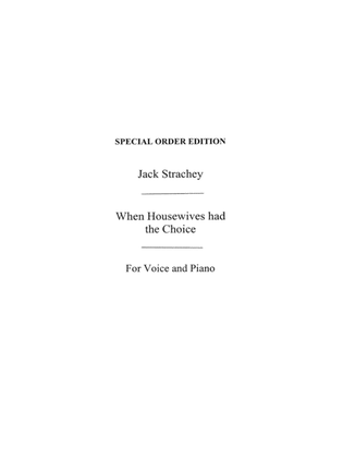 Strachey, J When Housewives Had The Choice