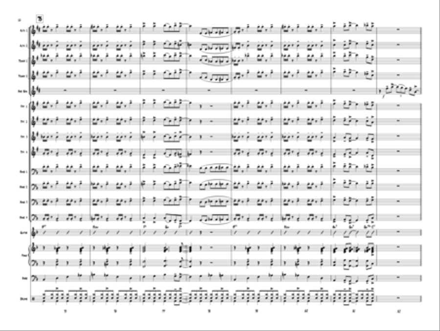 A Bari Cool Chart! Jazz Ensemble scores gallery preview page 11