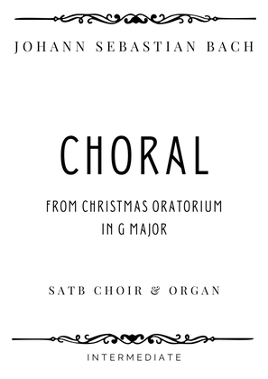 J.S. Bach - Choral (from Christmas Oratorio) in G Major - Intermediate