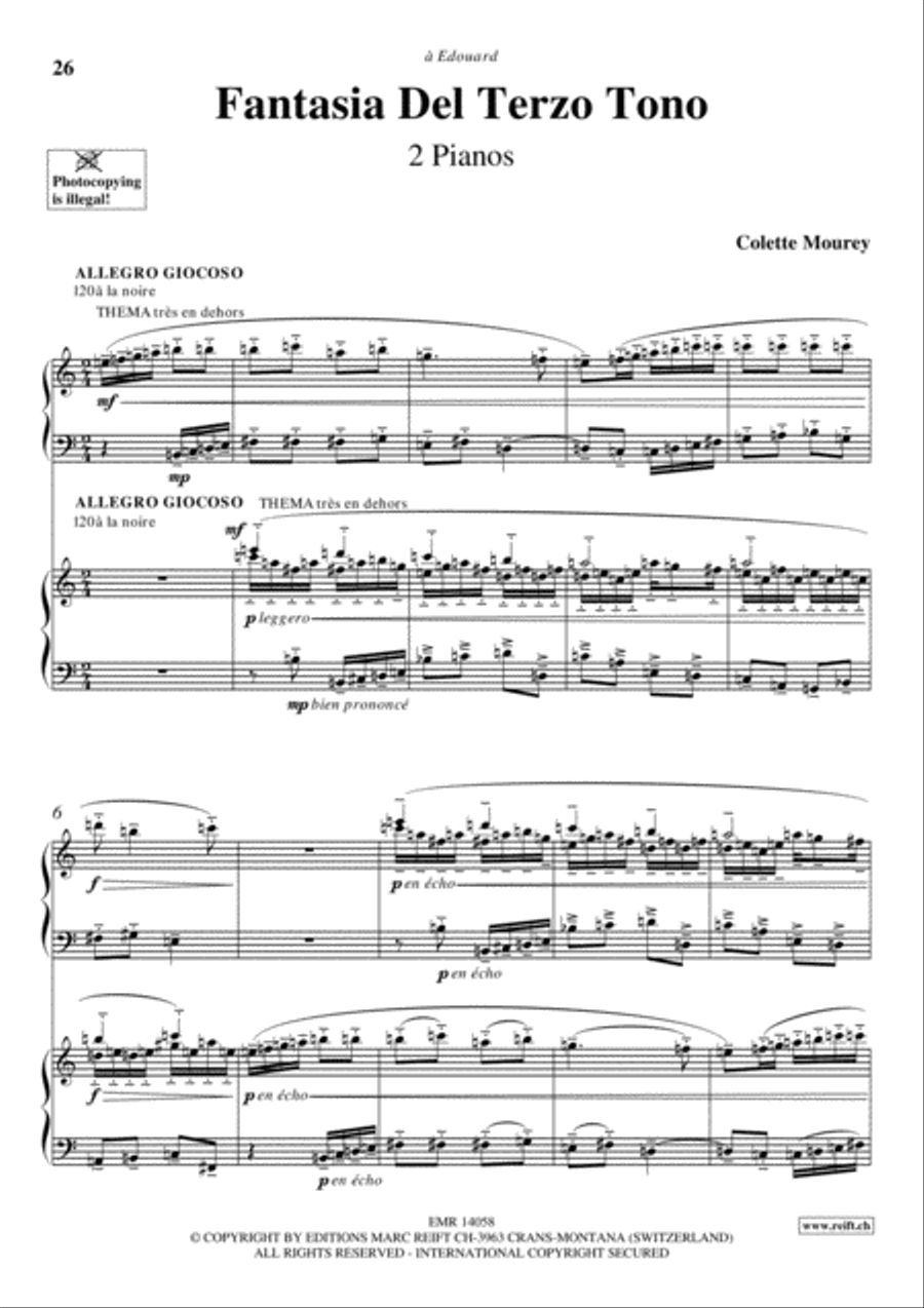 Fantasia Fantasia Piano Duet scores gallery preview page 7