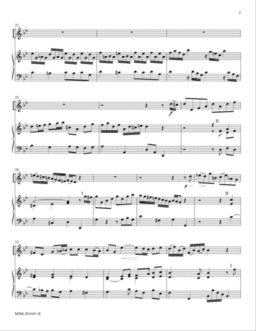 Cornet Voluntary Clarinet scores gallery preview page 3