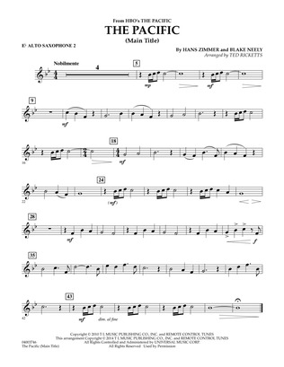 The Pacific (Main Title) - Eb Alto Saxophone 2