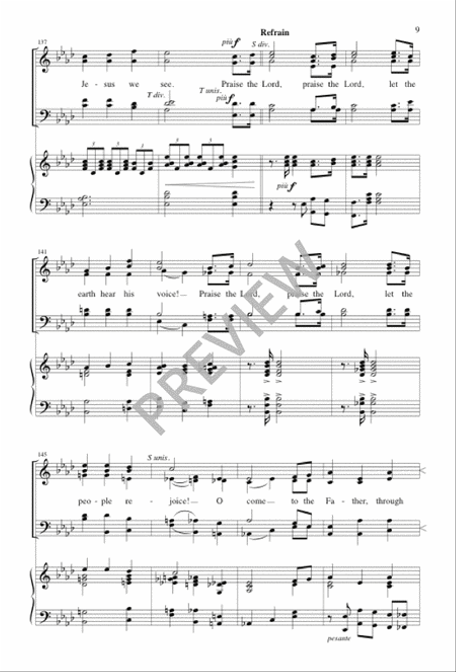 To God Be the Glory 4-Part scores gallery preview page 9