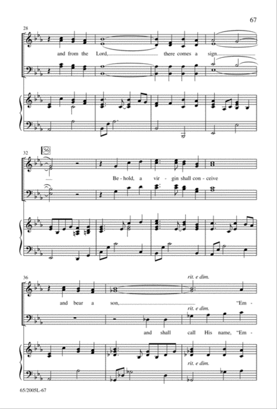 I Hear the Prophet Callin' 4-Part scores gallery preview page 68
