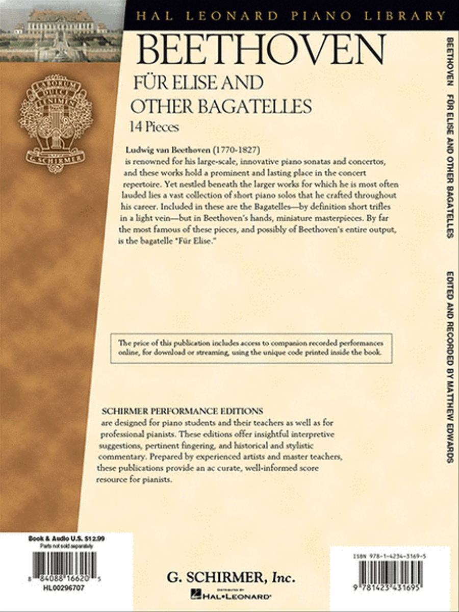 Beethoven – Für Elise and Other Bagatelles Piano scores gallery preview page 6