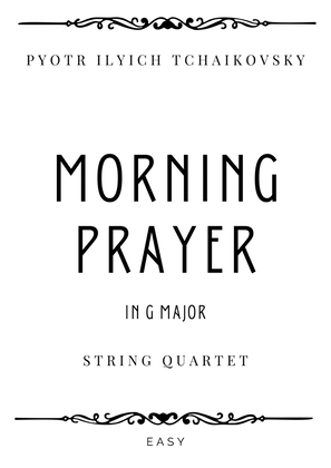 Book cover for Tchaikovsky - Morning Prayer in G Major - Easy