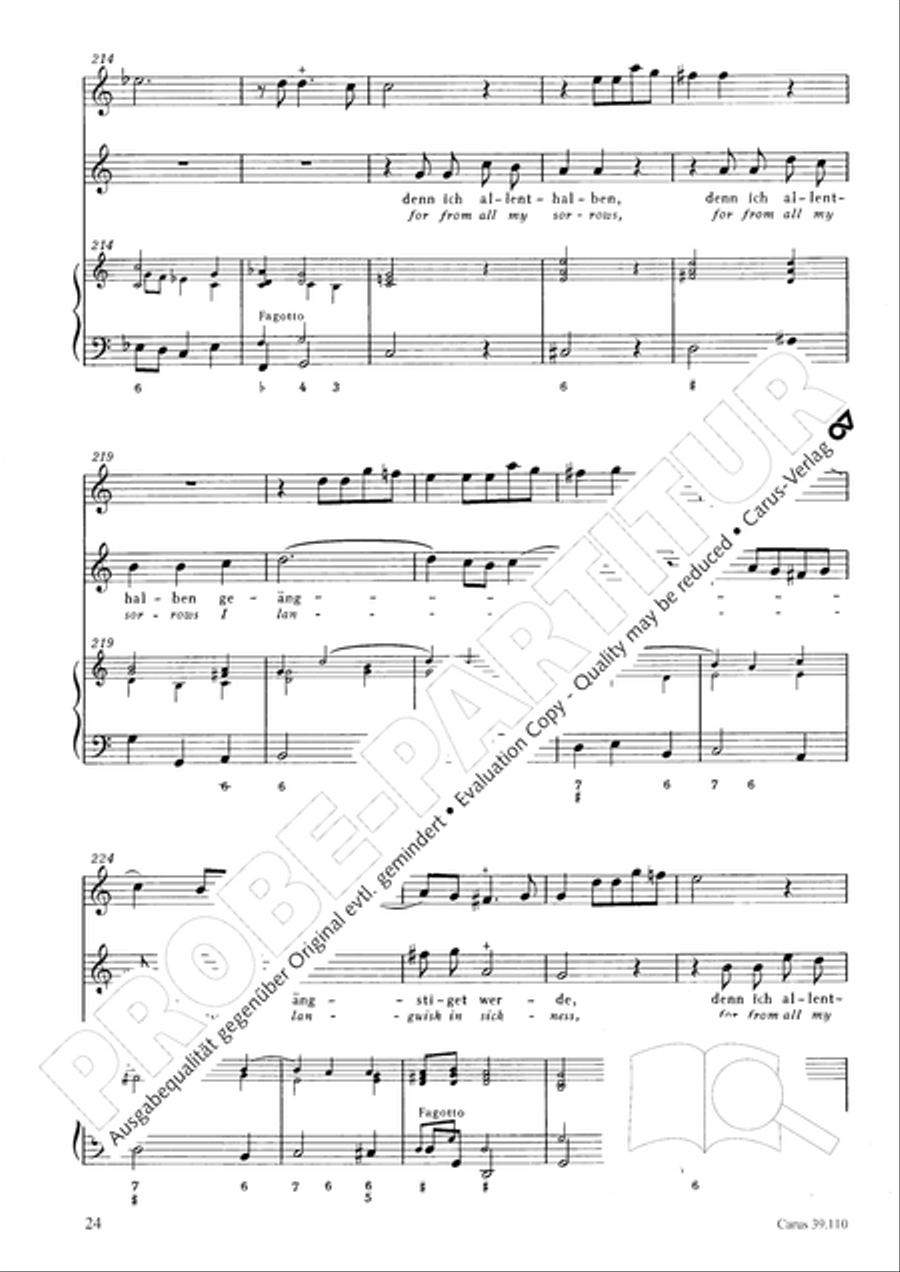 O Lord, punish me not (Ach Herr, strafe mich nicht) Tenor Voice scores gallery preview page 25