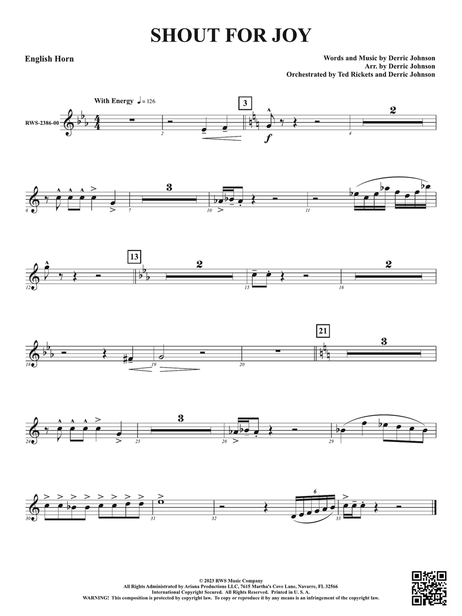 Shout for Joy: English Horn