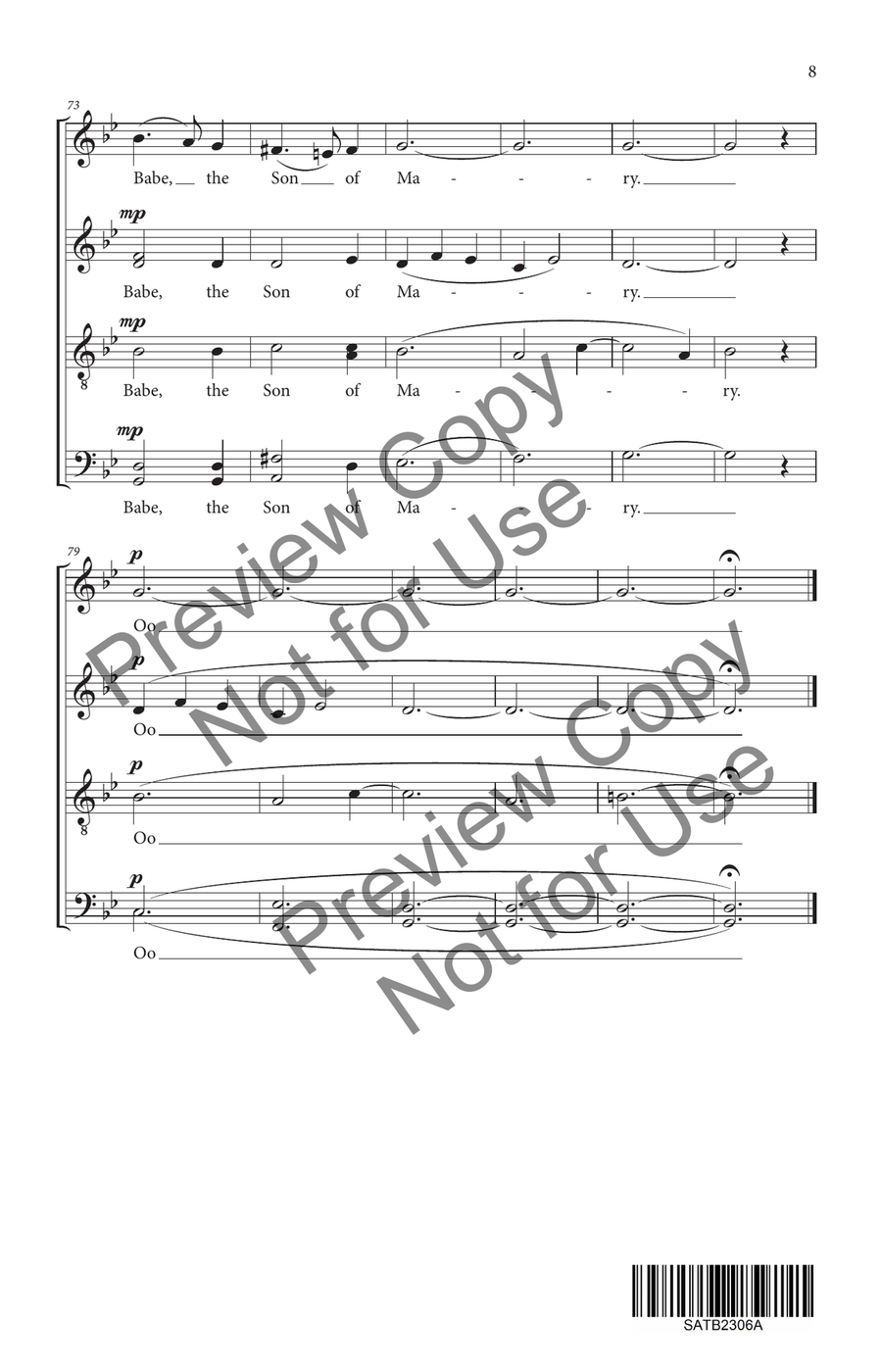 What Child Is This? SATB 4-Part scores gallery preview page 9