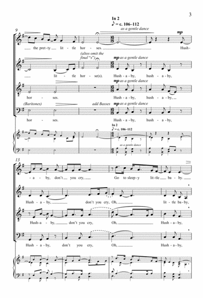Hushaby (Downloadable) by Ellen Gilson Voth Choir - Digital Sheet Music
