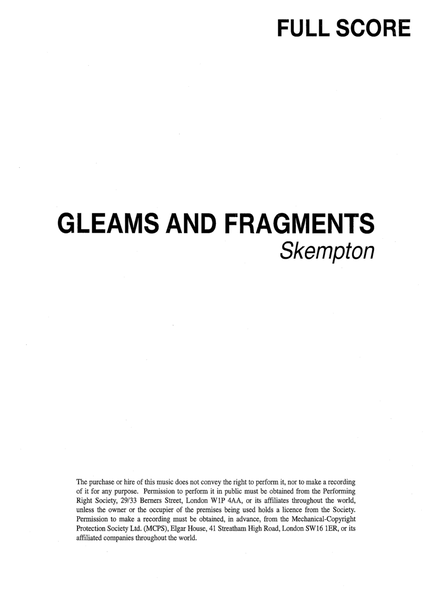 Gleams and Fragments