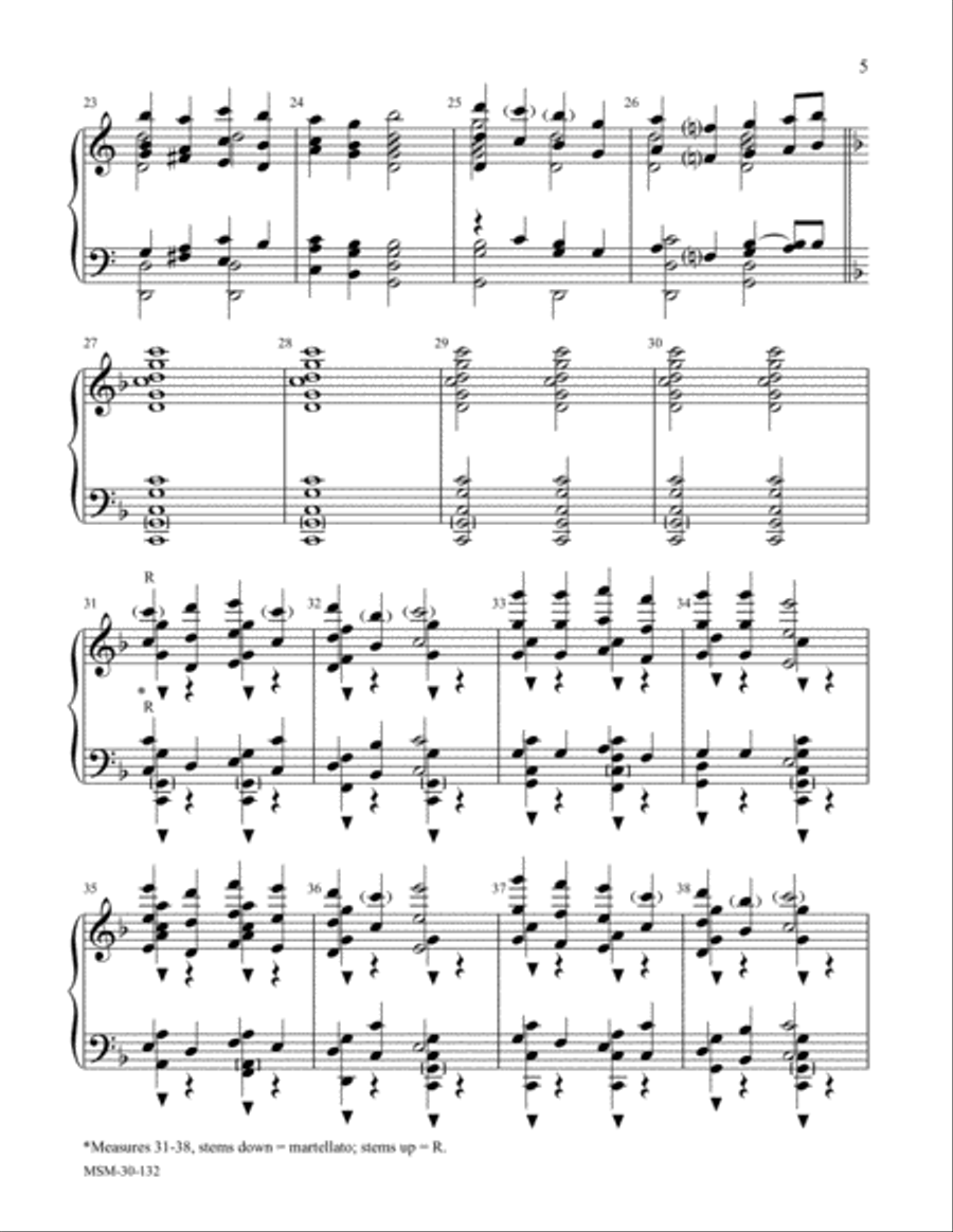 A Medieval Procession Handbell Choir scores gallery preview page 4