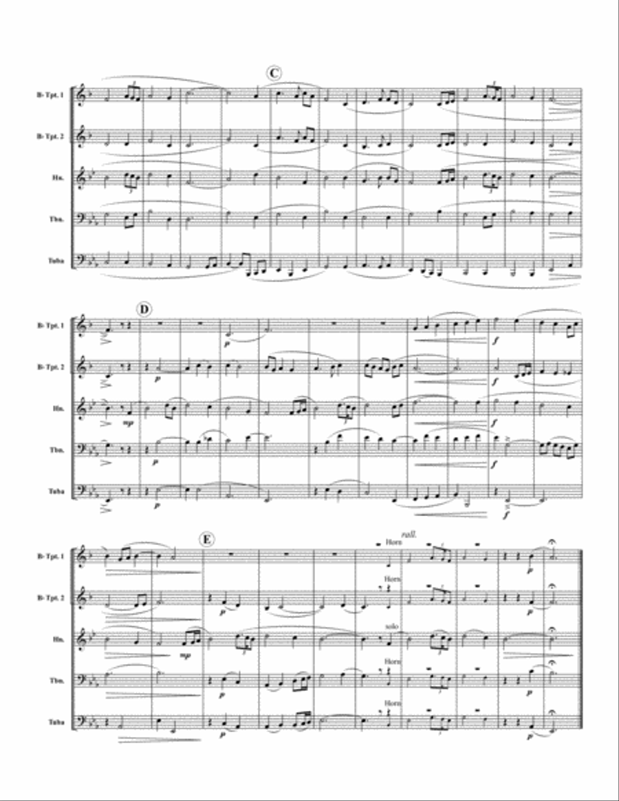 Amazing Grace Amazing Grace Brass Quintet scores gallery preview page 2