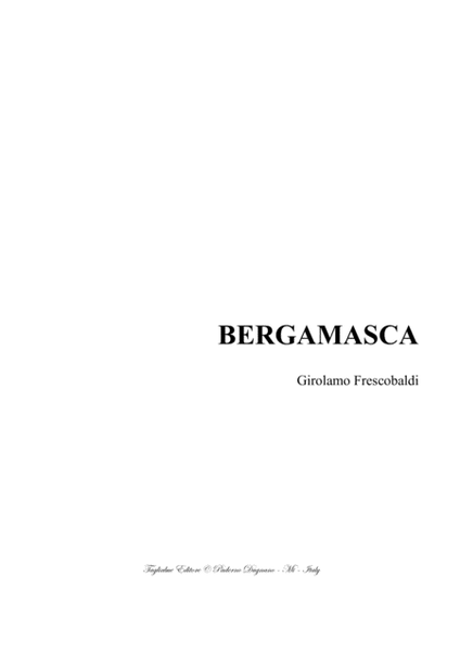 BERGAMASCA - Frescobaldi - For Organ image number null