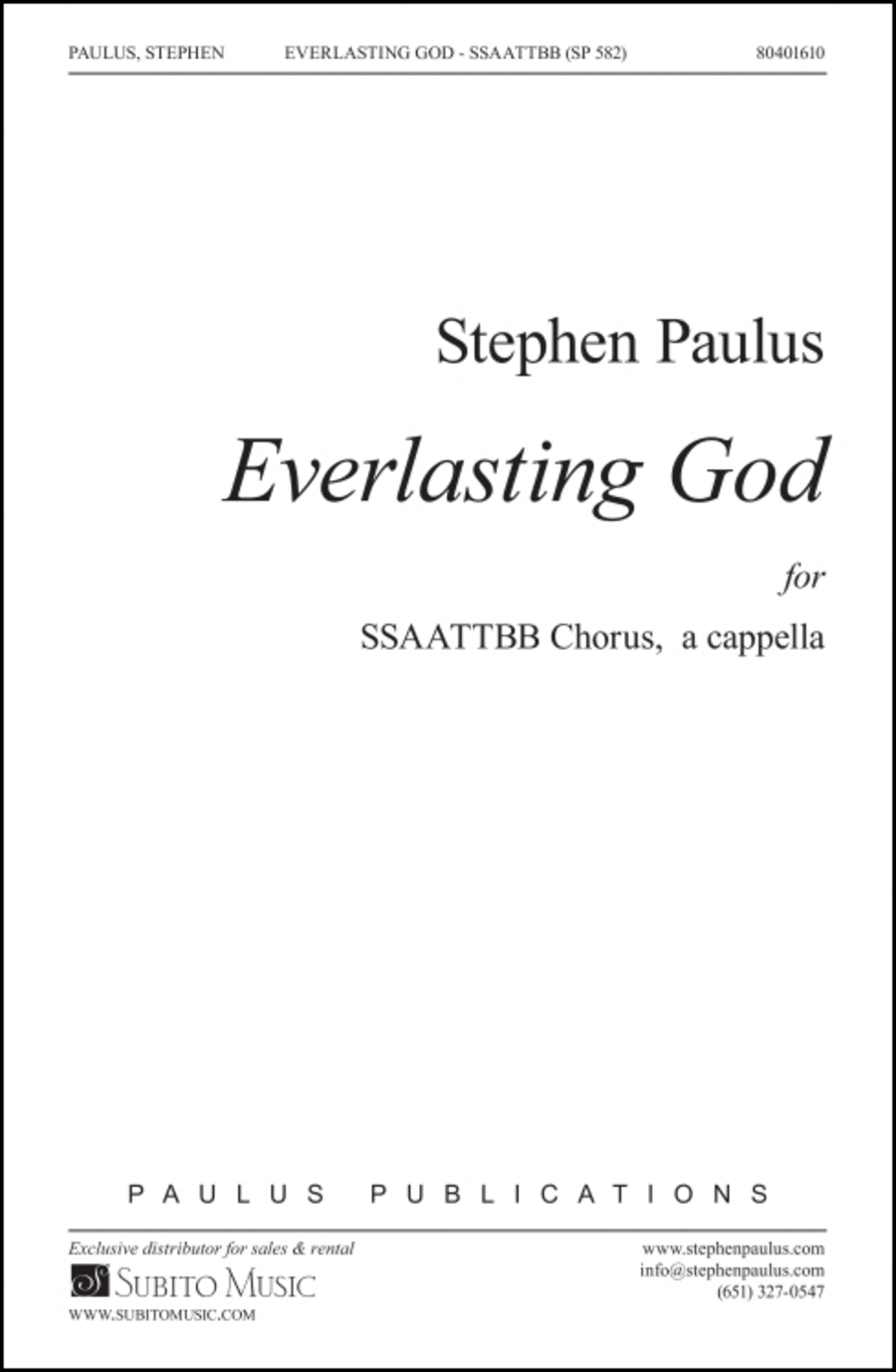 Everlasting God SSAATTBB scores gallery preview page 1