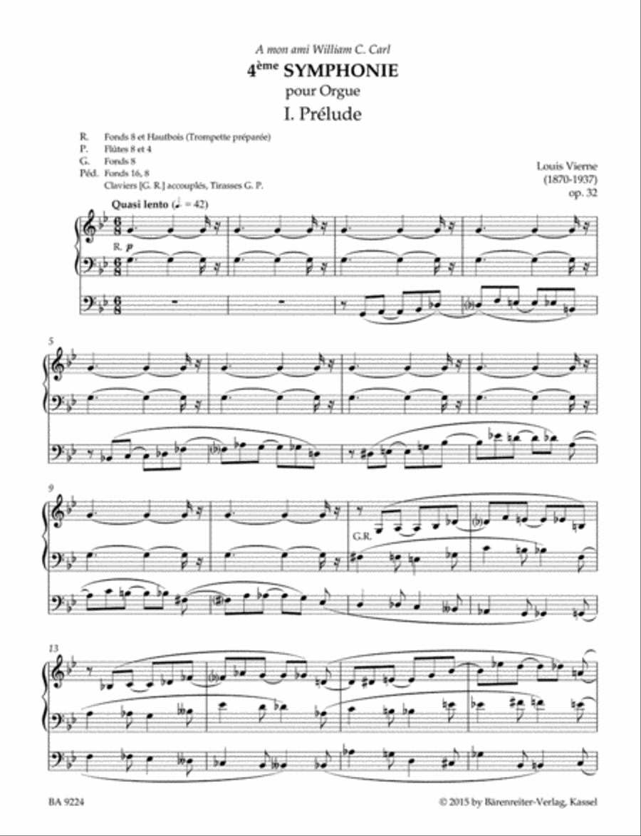 4. Symphonie op. 32 (1913/14) Organ scores gallery preview page 2