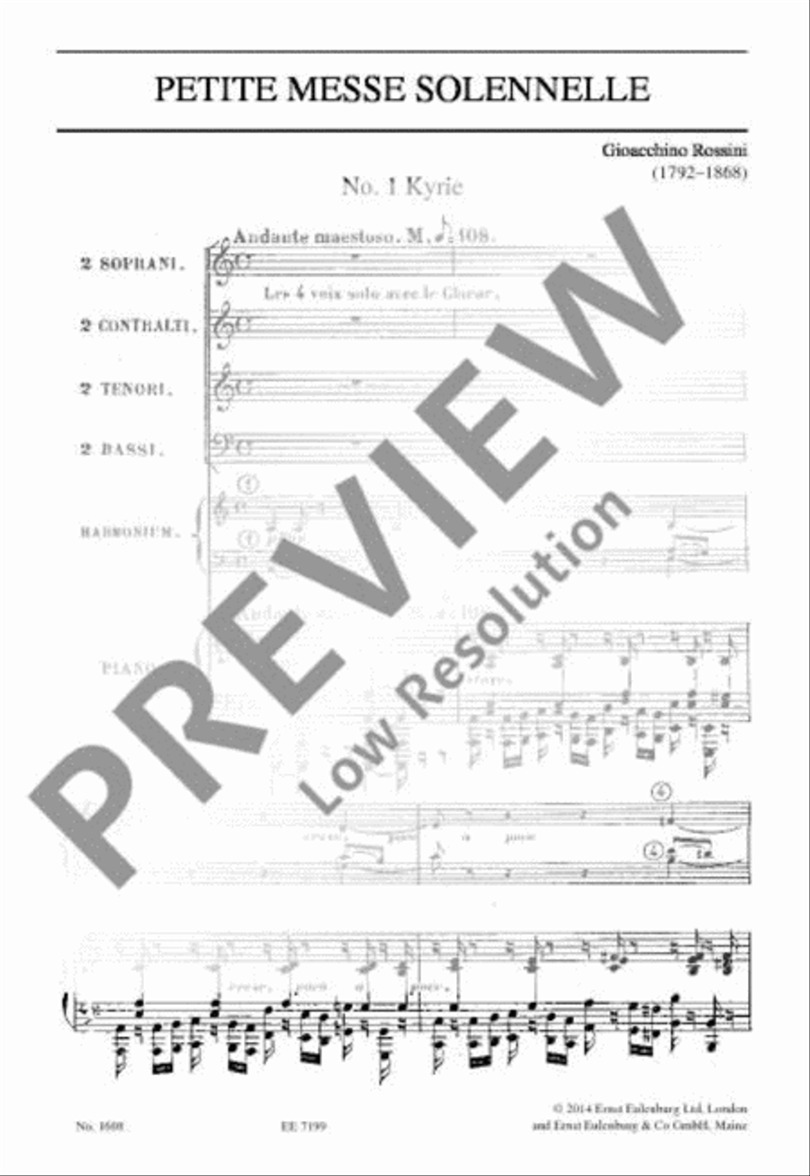 Petite Messe Solennelle Choir scores gallery preview page 20