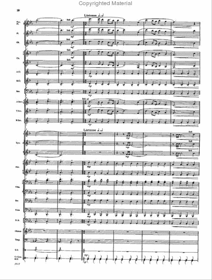 Fanfare and Ceremony Concert Band scores gallery preview page 9