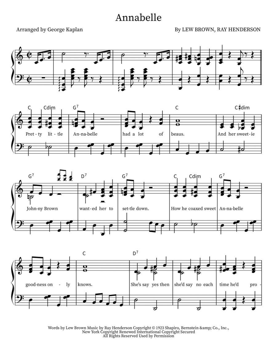 Annabelle Voice scores gallery preview page 1
