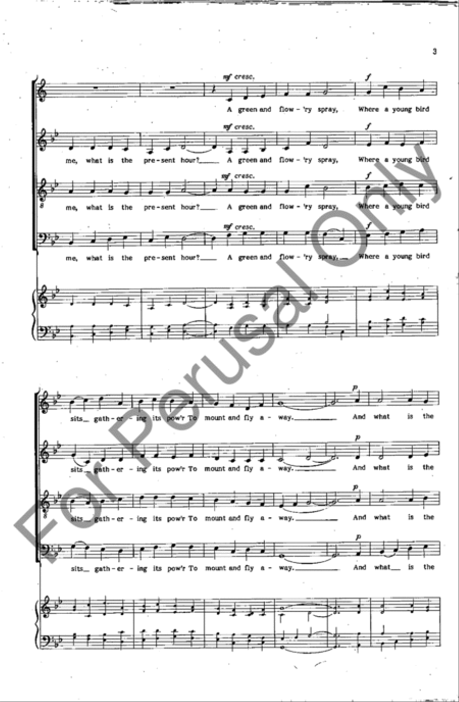 Tell Me, Tell Me 4-Part scores gallery preview page 3