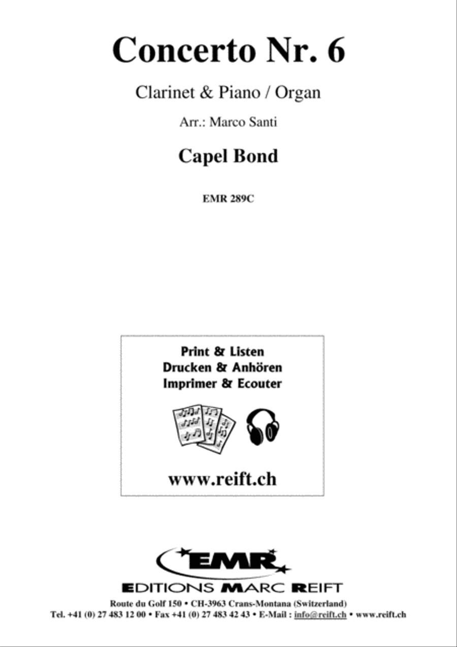 Concerto No. 6 Clarinet Solo scores gallery preview page 2