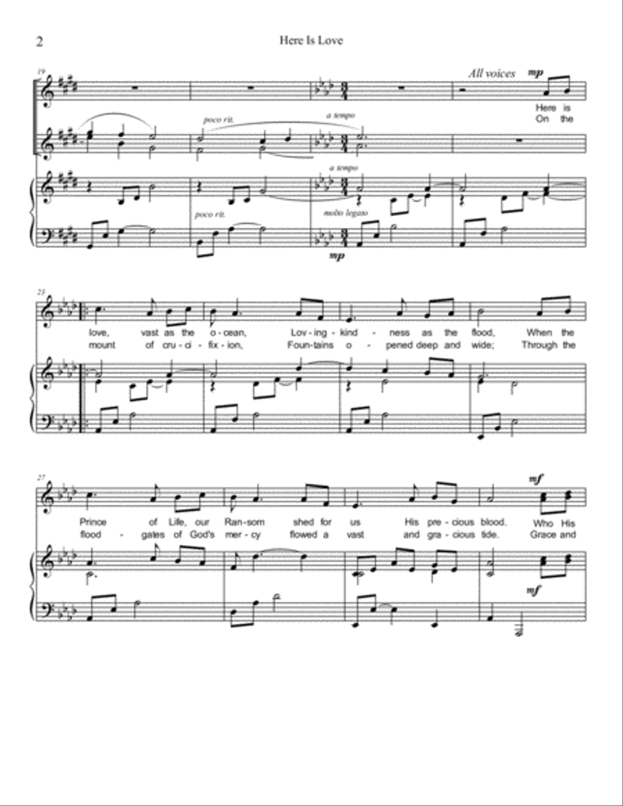 Here Is Love Choir scores gallery preview page 2