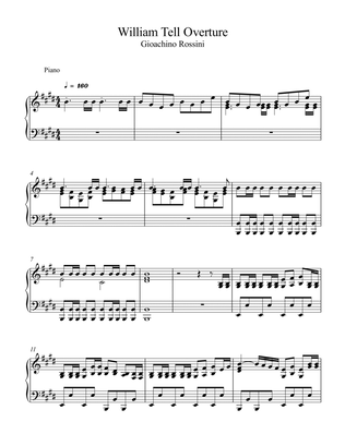 Book cover for Rossini - William Tell Overture (Piano)