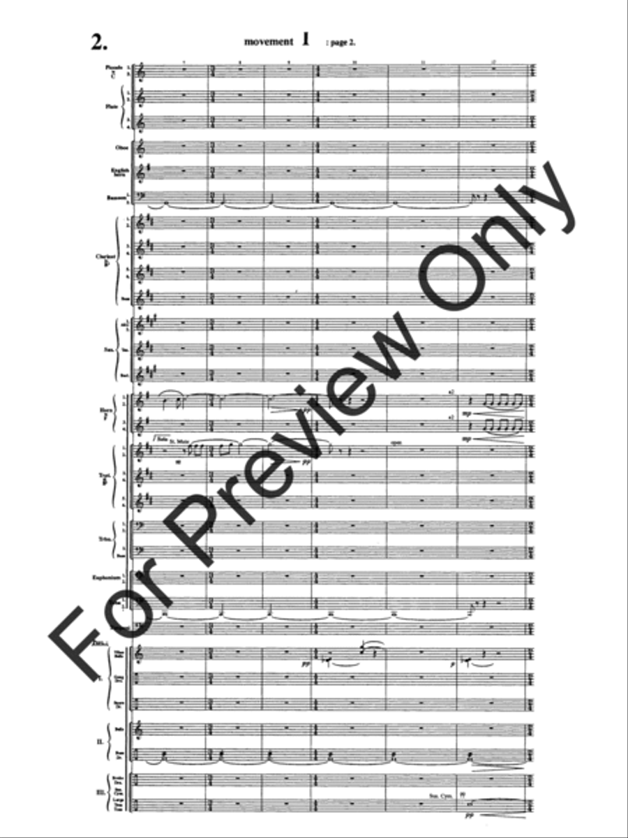 Symphony #1 In Memoriam Dresden 1945 Concert Band scores gallery preview page 6