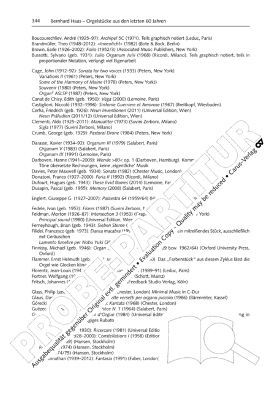 Orgelschule zur historischen Auffuhrungspraxis Organ Solo scores gallery preview page 345