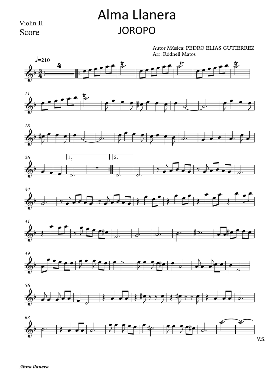 Alma llanera String Quartet scores gallery preview page 6