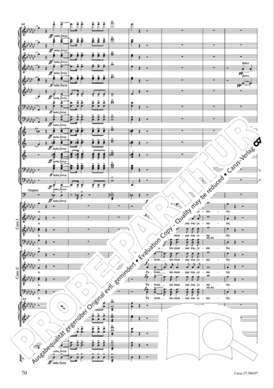 Quattro pezzi sacri Orchestra scores gallery preview page 71