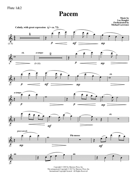Pacem - Flute 1 & 2