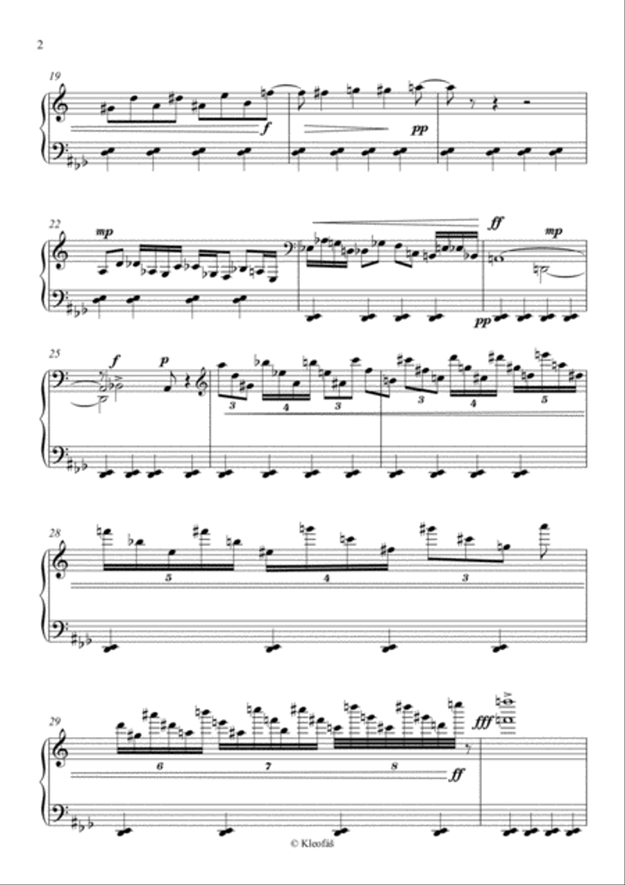 Disequilibrium for Piano Piano Solo scores gallery preview page 2