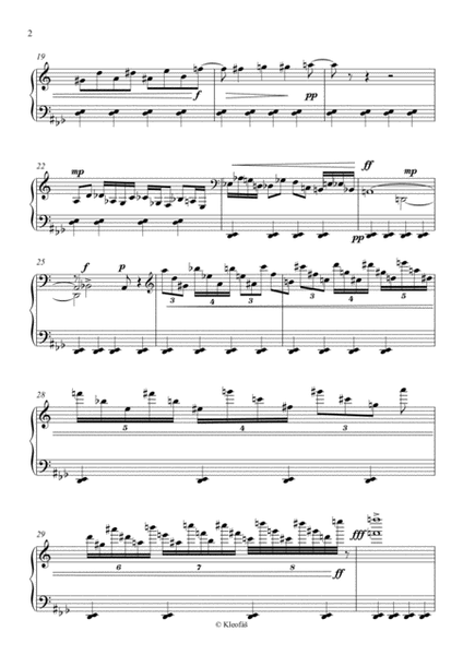 Disequilibrium for Piano