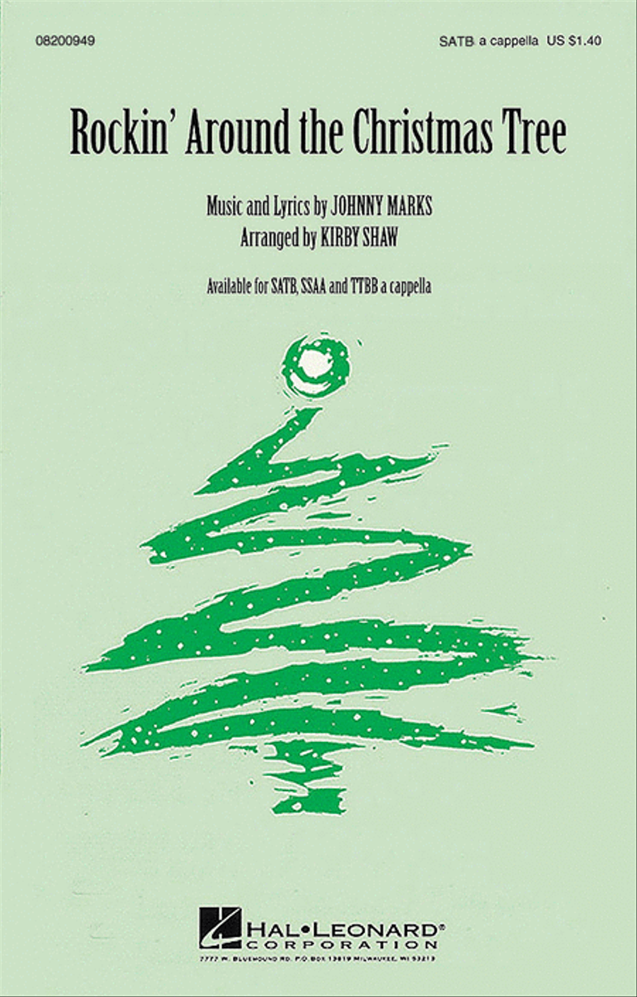 Rockin' Around the Christmas Tree 4-Part scores gallery preview page 1