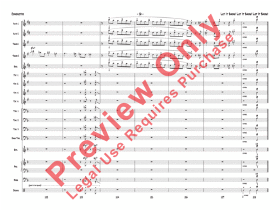 Let It Snow! Let It Snow! Let It Snow! Jazz Ensemble scores gallery preview page 19