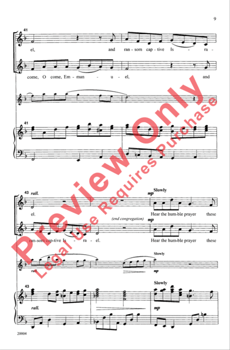 Light the Advent Candle Unison Choir scores gallery preview page 9