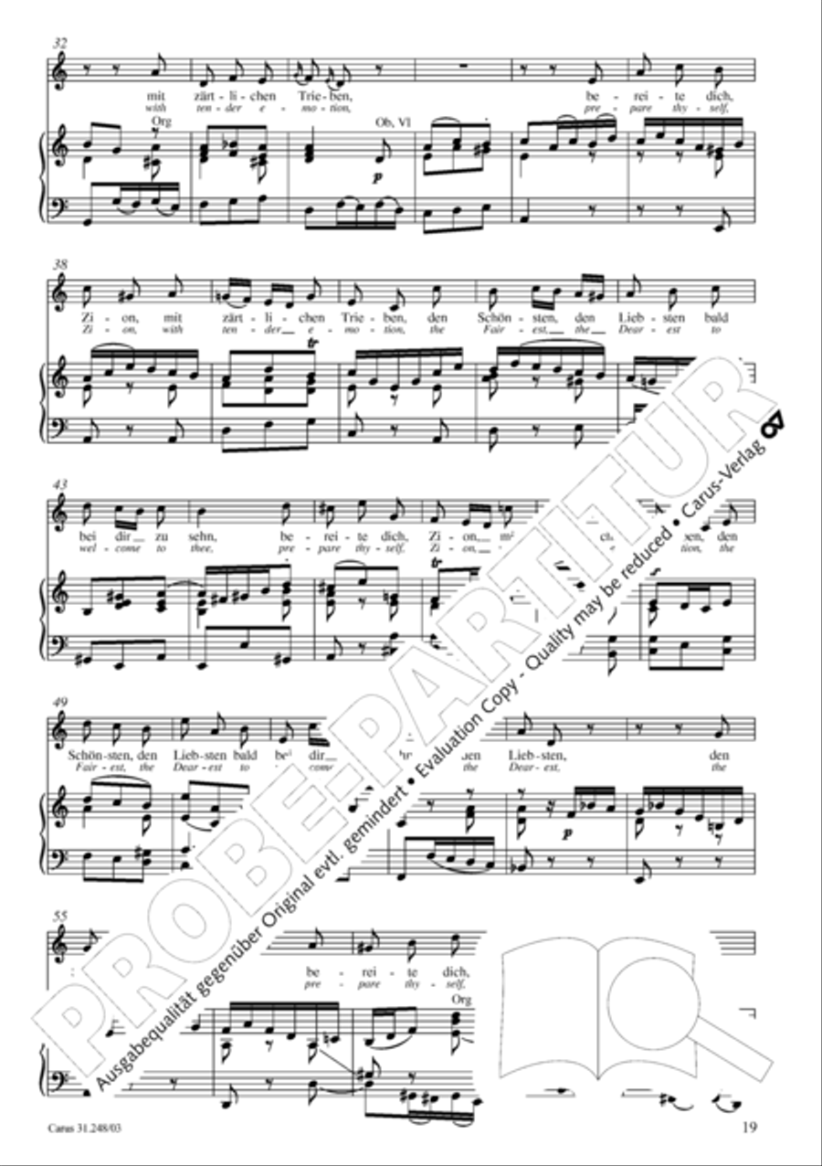 Christmas oratorio (Weihnachtsoratorium, Teile I-III) 4-Part scores gallery preview page 24