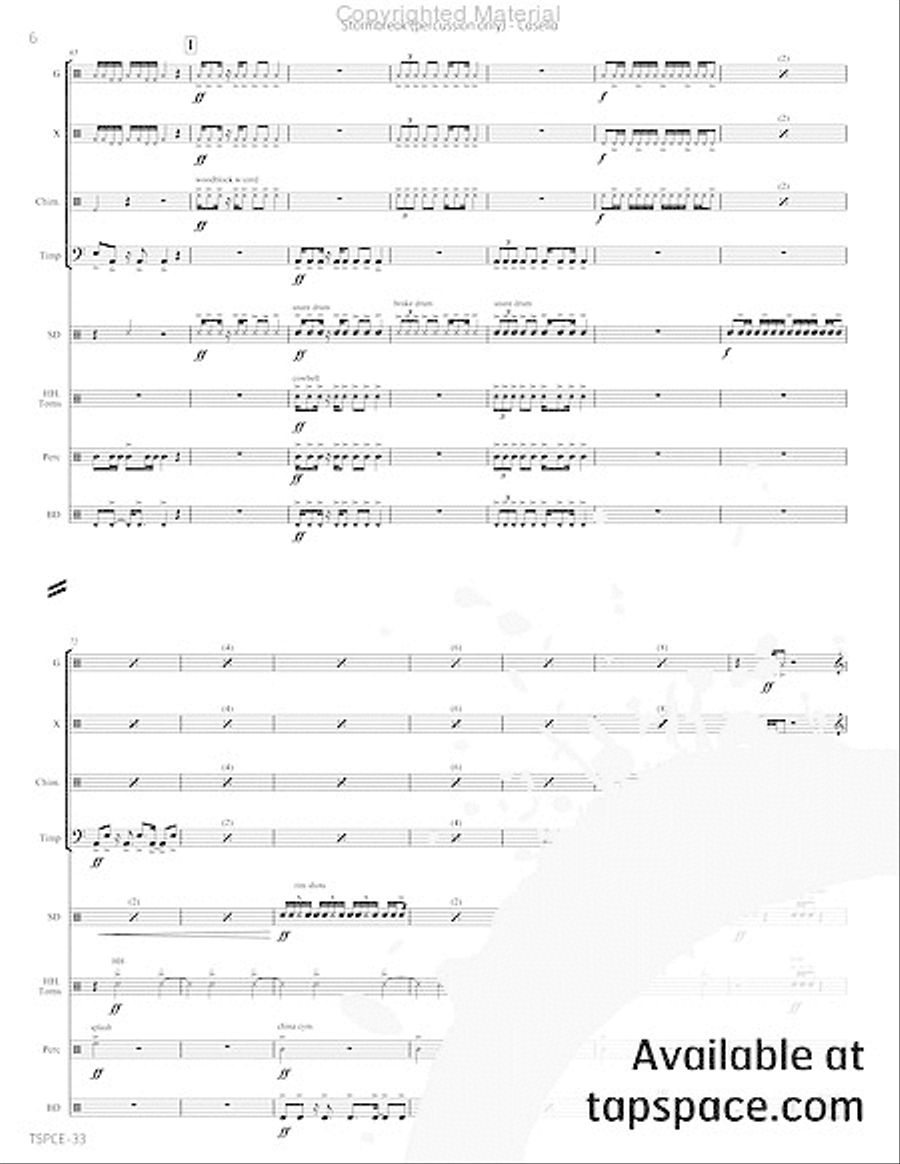 Stormbreak Percussion Ensemble scores gallery preview page 27